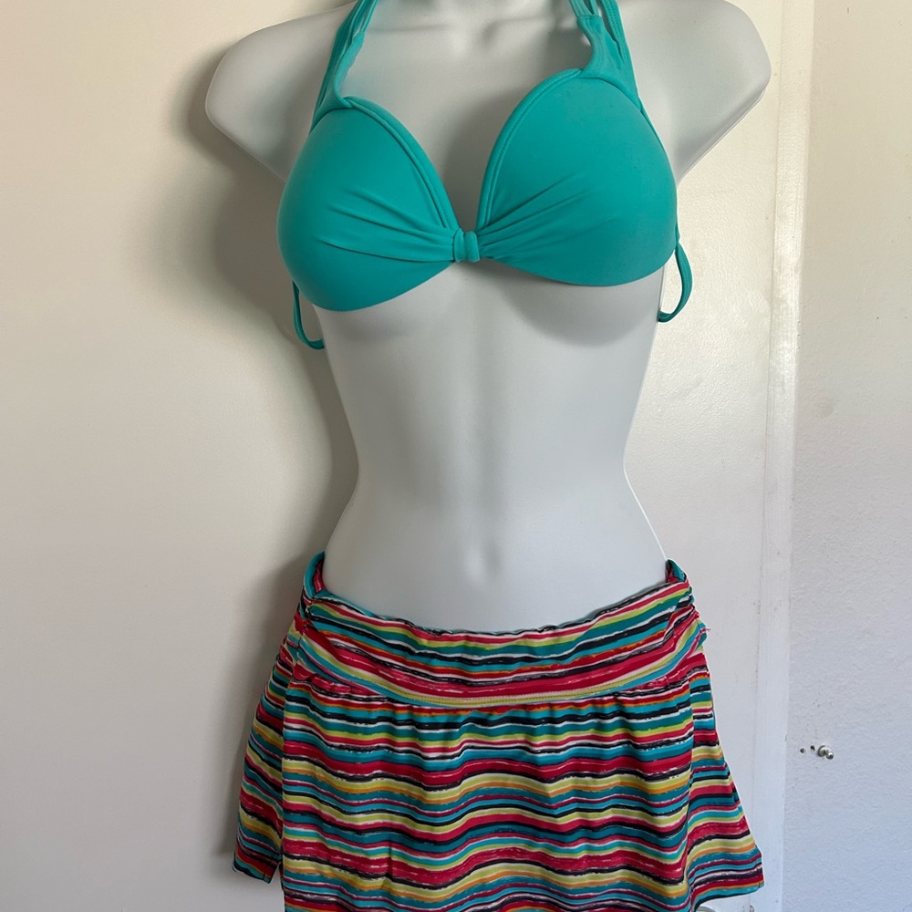 Bathing suit Athleta Striped Bikini Set-XS🥵🥵